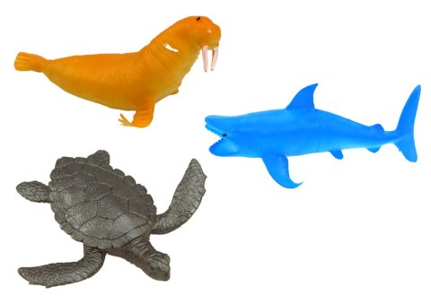 Zestaw Figurek Zwierząt Morskich Podwodnych 10 Sztuk LEAN Toys Zestaw Figurek Zwierząt Morskich Podwodnych 10 Sztuk LEAN Toys