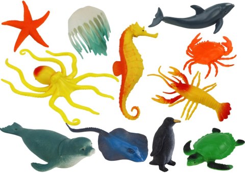 Zestaw Figurek Zwierzęta Morskie Podwodne 12 Sztuk LEAN Toys Zestaw Figurek Zwierzęta Morskie Podwodne 12 Sztuk LEAN Toys