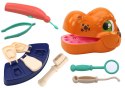 Zestaw Kreatywny Dinozaur Dentysta Ciastolina Akcesoria LEAN Toys
