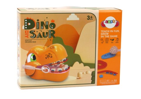 Zestaw Kreatywny Dinozaur Dentysta Ciastolina Akcesoria LEAN Toys Zestaw Kreatywny Dinozaur Dentysta Ciastolina Akcesoria LEAN Toys