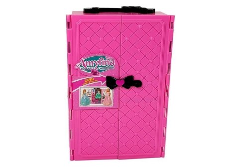 Zestaw Lalek Chłopak Dziewczyna Szafa Garderoba Ubrania w Walizce LEAN Toys Zestaw Lalek Chłopak Dziewczyna Szafa Garderoba Ubrania w Walizce LEAN Toys