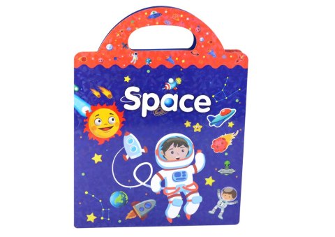 Zestaw Naklejek Edukacyjnych Kosmos Nauka Angielskiego Książka LEAN Toys Zestaw Naklejek Edukacyjnych Kosmos Nauka Angielskiego Książka LEAN Toys