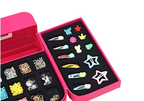 Zestaw Piękności Do Tworzenia Biżuterii W Szkatułce Zawieszki Spinki LEAN Toys Zestaw Piękności Do Tworzenia Biżuterii W Szkatułce Zawieszki Spinki LEAN Toys