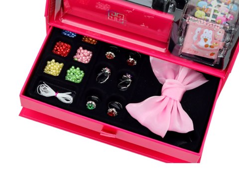 Zestaw Piękności Kreatywny W Kuferku Do Tworzenia Kreacji Akcesoria LEAN Toys Zestaw Piękności Kreatywny W Kuferku Do Tworzenia Kreacji Akcesoria LEAN Toys