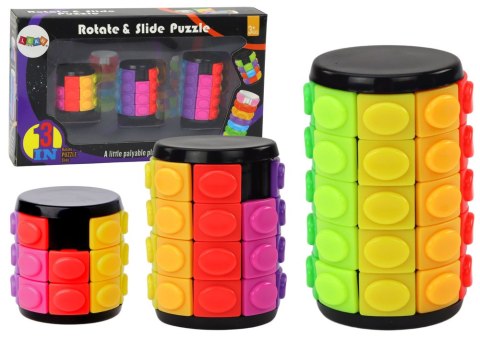 Zestaw Układanek Logicznych Walec 3 Stopnie Trudności LEAN Toys Zestaw Układanek Logicznych Walec 3 Stopnie Trudności LEAN Toys