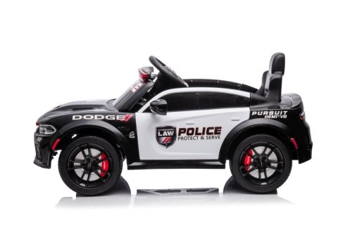 Auto Na Akumulator Dodge Charger Policyjny Czarny LEAN CARS Auto Na Akumulator Dodge Charger Policyjny Czarny LEAN CARS