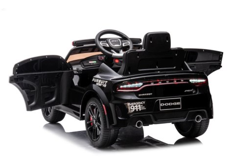 Auto Na Akumulator Dodge Charger Policyjny Czarny LEAN CARS Auto Na Akumulator Dodge Charger Policyjny Czarny LEAN CARS