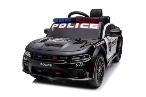Auto Na Akumulator Dodge Charger Policyjny Czarny LEAN CARS Auto Na Akumulator Dodge Charger Policyjny Czarny LEAN CARS