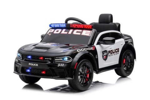Auto Na Akumulator Dodge Charger Policyjny Czarny LEAN CARS Auto Na Akumulator Dodge Charger Policyjny Czarny LEAN CARS