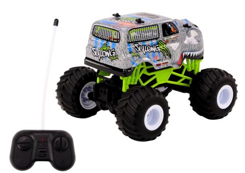 Auto Terenowe Zdalnie Sterowane RC 1:16 Dinozaur Szary LEAN Toys Auto Terenowe Zdalnie Sterowane RC 1:16 Dinozaur Szary LEAN Toys