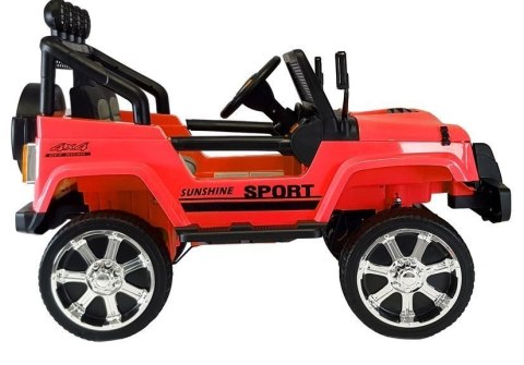 Auto na Akumulator S2388 Jeep Czerwony 4x45W LEAN CARS Auto na Akumulator S2388 Jeep Czerwony 4x45W LEAN CARS