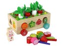 Drewniany Sorter Pole Marchewek Owoce Dla Dzieci LEAN Toys