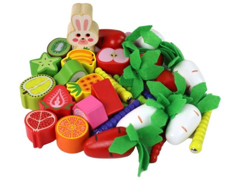 Drewniany Sorter Pole Marchewek Owoce Dla Dzieci LEAN Toys Drewniany Sorter Pole Marchewek Owoce Dla Dzieci LEAN Toys