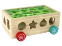 Drewniany Sorter Pole Marchewek Owoce Dla Dzieci LEAN Toys