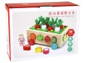 Drewniany Sorter Pole Marchewek Owoce Dla Dzieci LEAN Toys