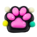 Gniotek Kocia Łapka Antystresowa Sensoryczna Squishy Czarno-Różowa LEAN TOYS