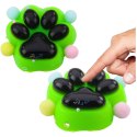 Gniotek Kocia Łapka Antystresowa Sensoryczna Squishy Czarno-Zielona LEAN TOYS