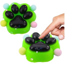 Gniotek Kocia Łapka Antystresowa Sensoryczna Squishy Czarno-Zielona LEAN TOYS