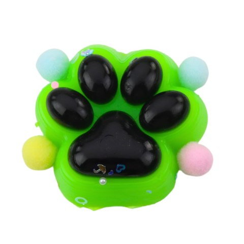 Gniotek Kocia Łapka Antystresowa Sensoryczna Squishy Czarno-Zielona LEAN TOYS Gniotek Kocia Łapka Antystresowa Sensoryczna Squishy Czarno-Zielona LEAN TOYS
