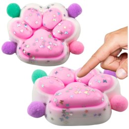 Gniotek Kocia Łapka Antystresowa Sensoryczna Squishy Gwiazdki Różowy LEAN TOYS