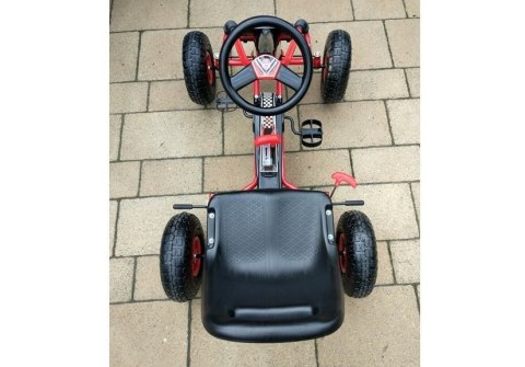 Gokart Czerwony A-15 Pompowane Koła LEAN CARS Gokart Czerwony A-15 Pompowane Koła LEAN CARS