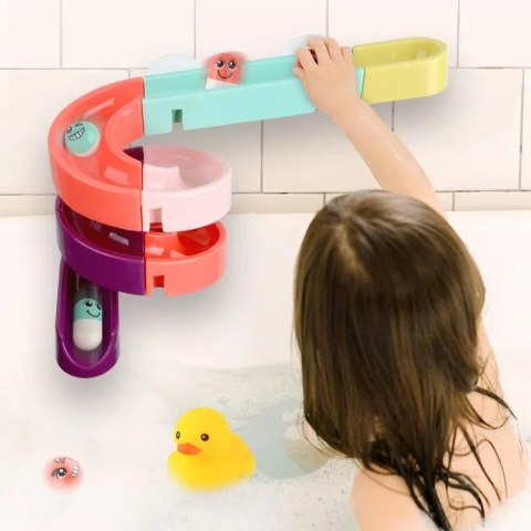 Gra Zabawka Do Kąpieli Tor Zjeżdżalna Kaczka Zestaw 44 Elementy LEAN Toys Gra Zabawka Do Kąpieli Tor Zjeżdżalna Kaczka Zestaw 44 Elementy LEAN Toys