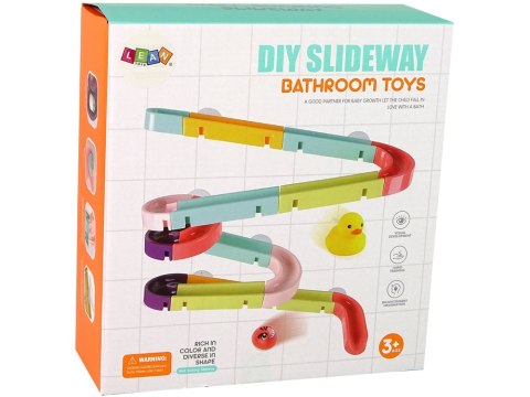 Gra Zabawka Do Kąpieli Tor Zjeżdżalna Kaczka Zestaw 44 Elementy LEAN Toys Gra Zabawka Do Kąpieli Tor Zjeżdżalna Kaczka Zestaw 44 Elementy LEAN Toys