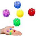 Kości Do Gry W Gonggi Hacele Gra Zręcznościowa Squid Games 5szt LEAN TOYS