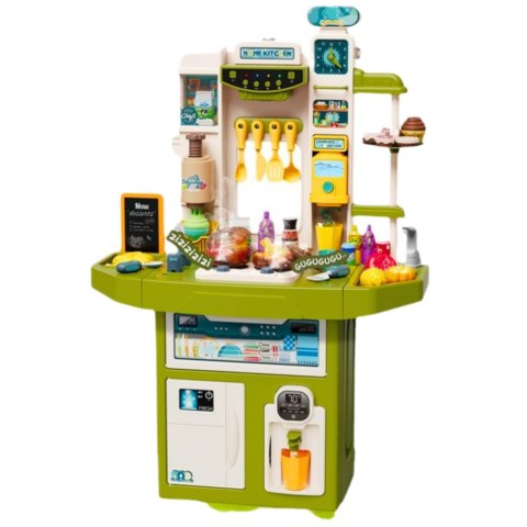 Kuchnia Dziecięca Z Akcesoriami Zlew Z Obiegiem Para Światła Dźwięki 71el LEAN Toys Kuchnia Dziecięca Z Akcesoriami Zlew Z Obiegiem Para Światła Dźwięki 71el LEAN Toys