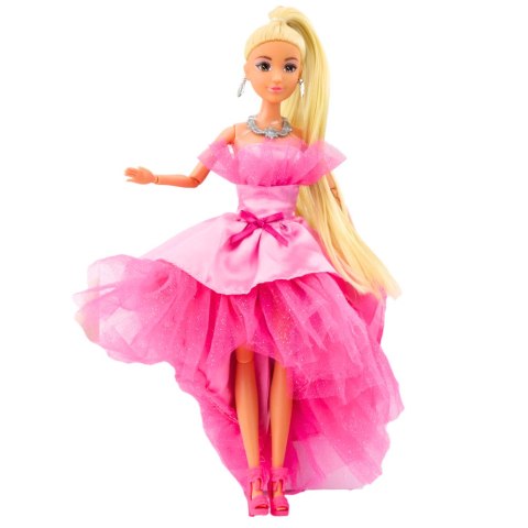 Lalka Anlily Brokatowa Suknia Balowa Różowa Ruchome Kończyny Blond Włosy LEAN Toys Lalka Anlily Brokatowa Suknia Balowa Różowa Ruchome Kończyny Blond Włosy LEAN Toys