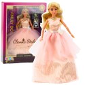 Lalka Anlily Suknia Balowa Pudrowy Róż Ruchome Kończyny Blond Włosy LEAN Toys
