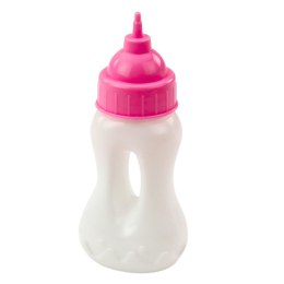 Lalka Bobas Z Butelką Do Karmienia Różowe Ubranko Dźwięki 30cm LEAN Toys