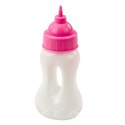 Lalka Bobas Z Butelką Do Karmienia Sukienka Pudrowy Róż Dźwięki 30cm LEAN Toys