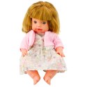 Lalka Bobas Z Butelką Do Karmienia Sukienka Pudrowy Róż Dźwięki 30cm LEAN Toys