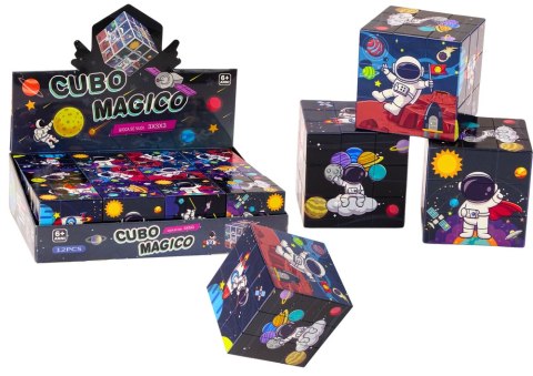 Magiczna Kostka Układanka Edukacyjna Kosmos Puzzle Gra Logiczna LEAN TOYS Magiczna Kostka Układanka Edukacyjna Kosmos Puzzle Gra Logiczna LEAN TOYS
