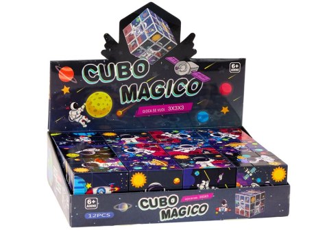 Magiczna Kostka Układanka Edukacyjna Kosmos Puzzle Gra Logiczna LEAN TOYS Magiczna Kostka Układanka Edukacyjna Kosmos Puzzle Gra Logiczna LEAN TOYS