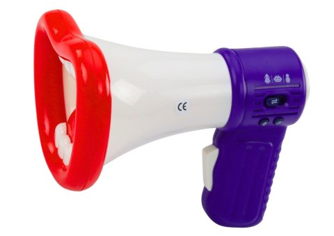 Megafon Zmieniacz Głosu Nagrywanie Trzy Tryby Głosu Usta LEAN Toys Megafon Zmieniacz Głosu Nagrywanie Trzy Tryby Głosu Usta LEAN Toys