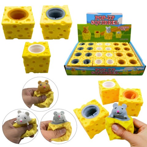 Mysz W Serze Gniotek Squishy Myszka Sensoryczna Pop It LEAN TOYS Mysz W Serze Gniotek Squishy Myszka Sensoryczna Pop It LEAN TOYS