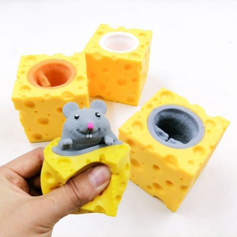 Mysz W Serze Gniotek Squishy Myszka Sensoryczna Pop It LEAN TOYS Mysz W Serze Gniotek Squishy Myszka Sensoryczna Pop It LEAN TOYS