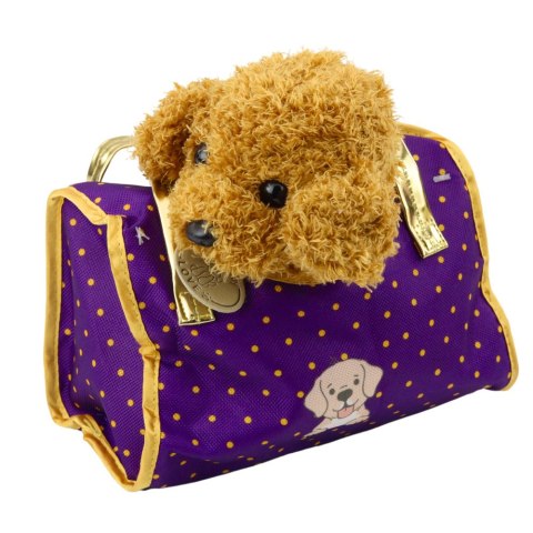 Piesek W Torebce Pluszowy Maskotka Przytulanka Jasnobrązowy LEAN Toys Piesek W Torebce Pluszowy Maskotka Przytulanka Jasnobrązowy LEAN Toys