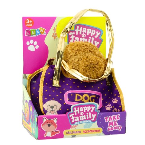 Piesek W Torebce Pluszowy Maskotka Przytulanka Jasnobrązowy LEAN Toys Piesek W Torebce Pluszowy Maskotka Przytulanka Jasnobrązowy LEAN Toys