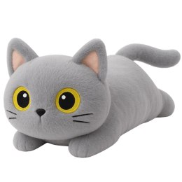 Pluszowa Maskotka Przytulanka Kot Szary Duże Oczy 45cm LEAN Toys