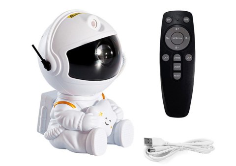 Projektor Astronauta Z Gwiazdą LED USB Pilot Sterujący LEAN Toys Projektor Astronauta Z Gwiazdą LED USB Pilot Sterujący LEAN Toys