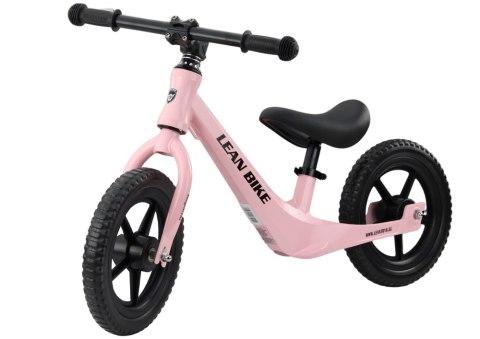 Rower Biegowy MAGNEZIO Rowerek Lekka Rama Magnezowa Różowy LEAN Trike Rower Biegowy MAGNEZIO Rowerek Lekka Rama Magnezowa Różowy LEAN Trike
