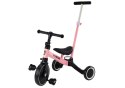 Rower Trójkołowy PRO50 Rowerek Z Rączką Do Prowadzenia Różowy LEAN Trike