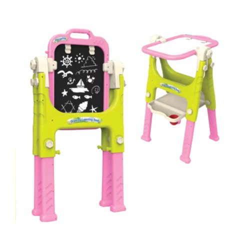 Tablica Edukacyjna 5w1 Z Krzesełkiem Wielofunkcyjna Akcesoria Różowa LEAN Toys Tablica Edukacyjna 5w1 Z Krzesełkiem Wielofunkcyjna Akcesoria Różowa LEAN Toys