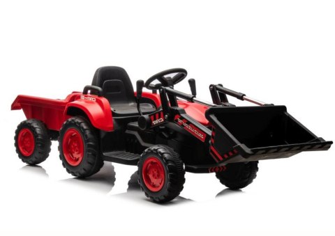 Traktor Na Akumulator Z łyżką BW-X002A Czerwony LEAN CARS Traktor Na Akumulator Z łyżką BW-X002A Czerwony LEAN CARS