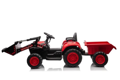 Traktor Na Akumulator Z łyżką BW-X002A Czerwony LEAN CARS Traktor Na Akumulator Z łyżką BW-X002A Czerwony LEAN CARS