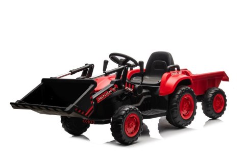 Traktor Na Akumulator Z łyżką BW-X002A Czerwony LEAN CARS Traktor Na Akumulator Z łyżką BW-X002A Czerwony LEAN CARS