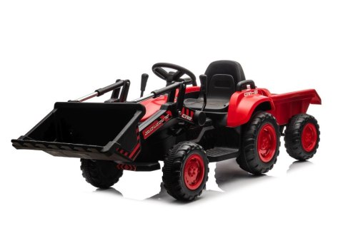 Traktor Na Akumulator Z łyżką BW-X002A Czerwony LEAN CARS Traktor Na Akumulator Z łyżką BW-X002A Czerwony LEAN CARS